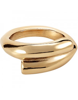 ANILLO DE ALEACION DE METALES BAÑADO EN ORO CON FORMA TUBULAR CERRADO                               