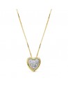 18K COLGANTE CORAZON CADENA 42CM