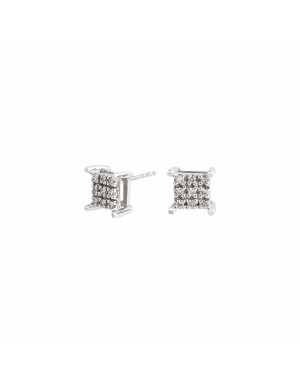 PENDIENTES BOTON MELEE OB DIAMANTES 0,072 CTS HSI                                                   