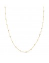 18K CADENA ORO AMARILLO FORZADA CON BOLAS DE 1,3 MM. ANCHO: 0,5 MM LARGO: 40 CM