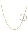 18K CADENA ORO AMARILLO CARTIER 50 CM HUECA 2 MM