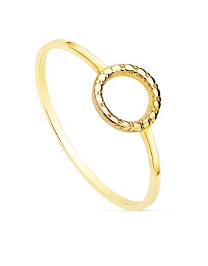 18K SORTIJA ORO AMARILLO LISA MOTIVO REDONDO 7.5 MM