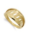 18K SORTIJA ORO AMARILLO MOTIVOS CALADOS ANCHO 10 MM