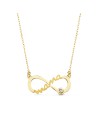 9K GARGANTILLA MAMA INFINITO ORO AMARILLO CIRCONITA 21X9 MM