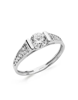 18K SOLITARIO ORO BLANCO CIRCONITAS 5 MM