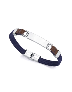 PULS ACERO NYLON AZUL Y PIEL MARRON SR FN                                                           