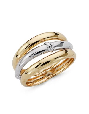 9K SORTIJA BANDAS BICOLOR