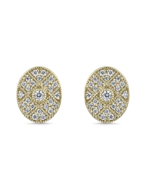 PENDIENTES ORO AMARILLO ART DECO CIRCONITAS                                                         