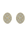 PENDIENTES ORO AMARILLO ART DECO CIRCONITAS                                                         