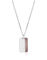 COLLAR ACERO IP MARRON PLACA SR FN                                                                  