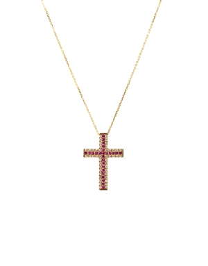 CRUZ 18KT RUBI Y DIAMANTES                                                                          