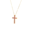 CRUZ 18KT RUBI Y DIAMANTES                                                                          