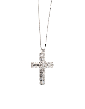 CRUZ OB 18KT CON DIAMANTES BAGUET                                                                   
