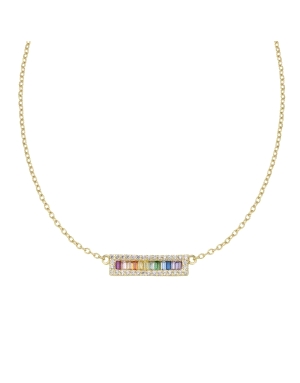 COLLAR DE PLATA MULTICOLOR CON CIRCONITAS                                                           