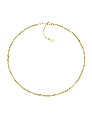 COLLAR DE PLATA DORADA CON BOLITAS                                                                  