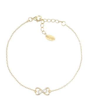 PULSERA  PLATA DORADA CON CIRCONITA                                                                 