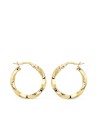 9K PENDIENTES AROS HUECOS ORO AMARILLO RELIADOS 20 X 2.5 MM
