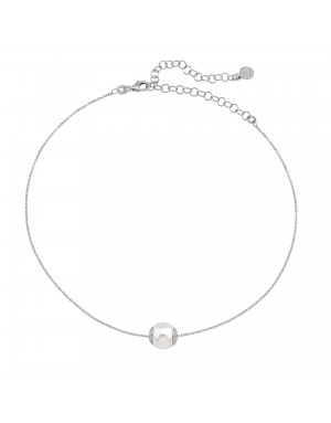 Colgante con perla10mm y cadena de plata