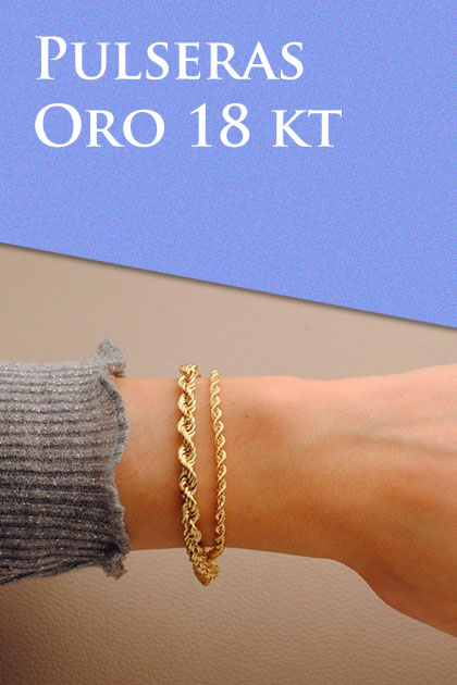Pulseras de Oro 18KT